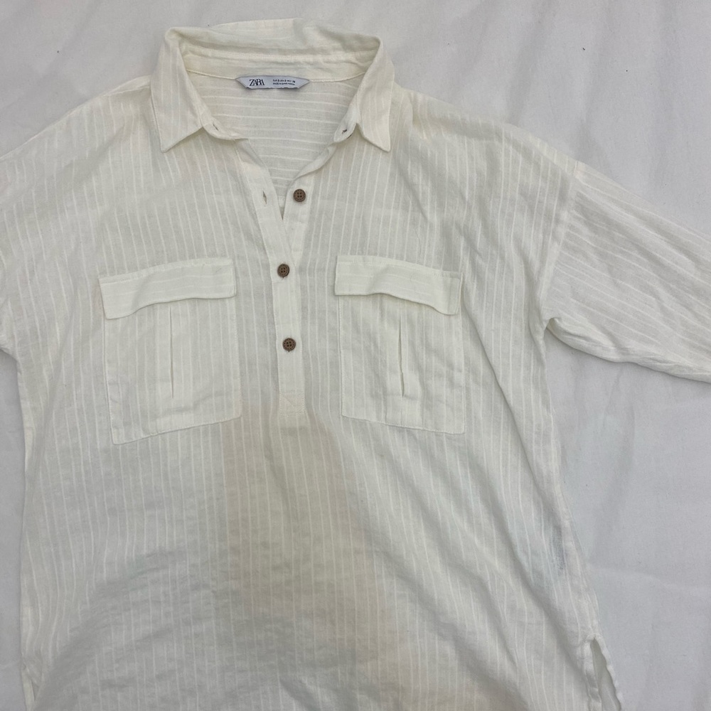 Zara linen shirt